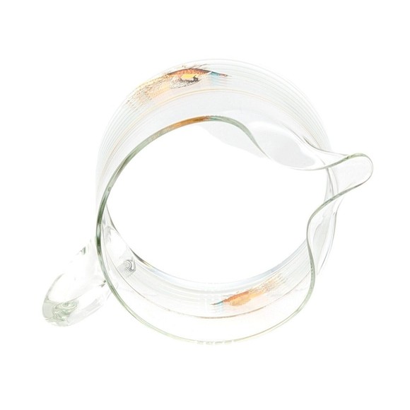 West Virginia Glass Specialty Pheasant In Flight Small Pitcher, Hard to Find - Picture 3 of 11